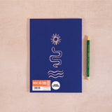 a5 lined notebook. recycled paper notebook. UK made notebook.
