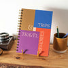 A5 Trips & Travel Memories Journal featuring a vibrant cover design inspired by iconic destinations.