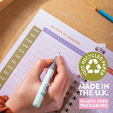 Reading Journal A5 | Hardback | Turquoise Citrus