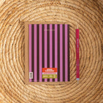 Greeting Card with striped cover for engagement. 

