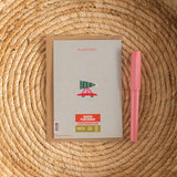 Christmas card with seasons greeting 