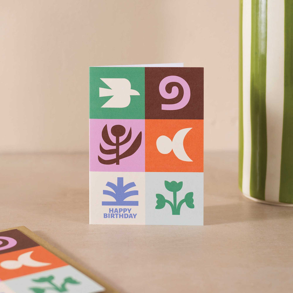 Shapes Nature Birthday Card A6