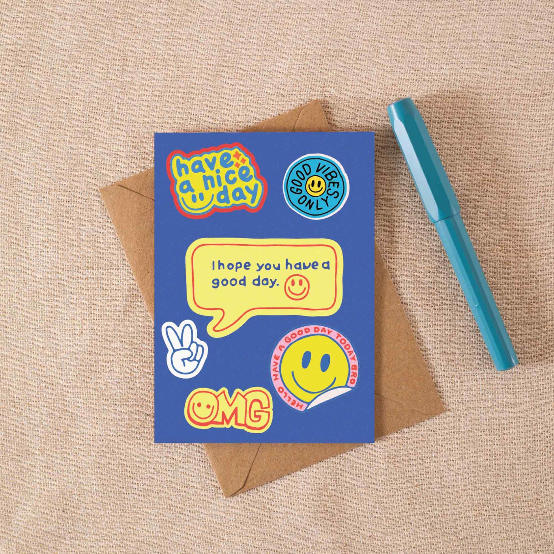 Stickers Birthday Card A6