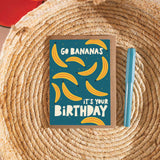 Teal Bananas | Birthday Card | A6