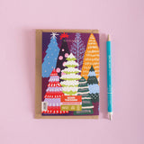 Christmas Card with Christmas tree design