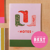 A5 Cowboy Boots Notebook