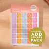 2025–2026 Mid-Year A4 Wall Calendar Cover – Colour Flow Abstract Design, UK Printed on Recycled Paper