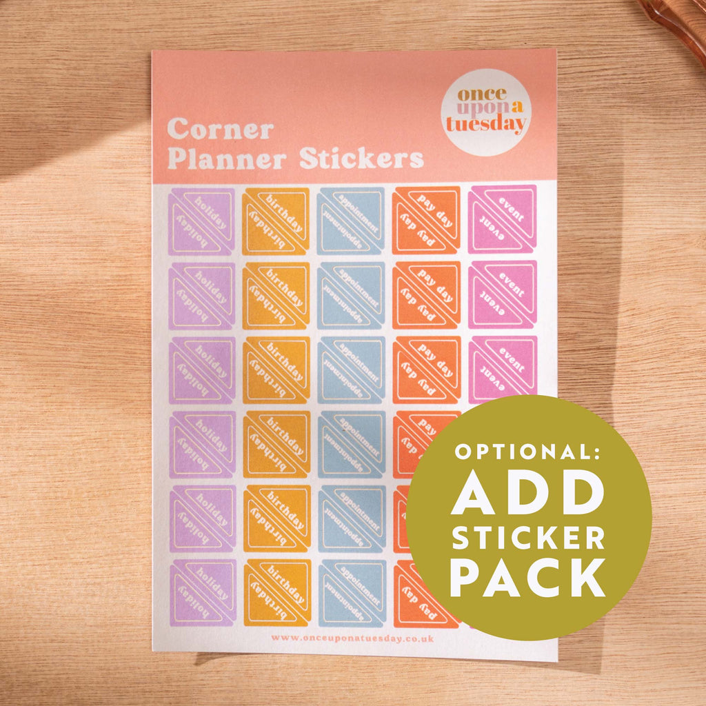 2025–2026 Mid-Year A4 Wall Calendar Cover – Colour Flow Abstract Design, UK Printed on Recycled Paper