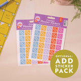 Corner planner stickers. Birthday stickers, event stickers, appointment stickers, holiday stickers. 