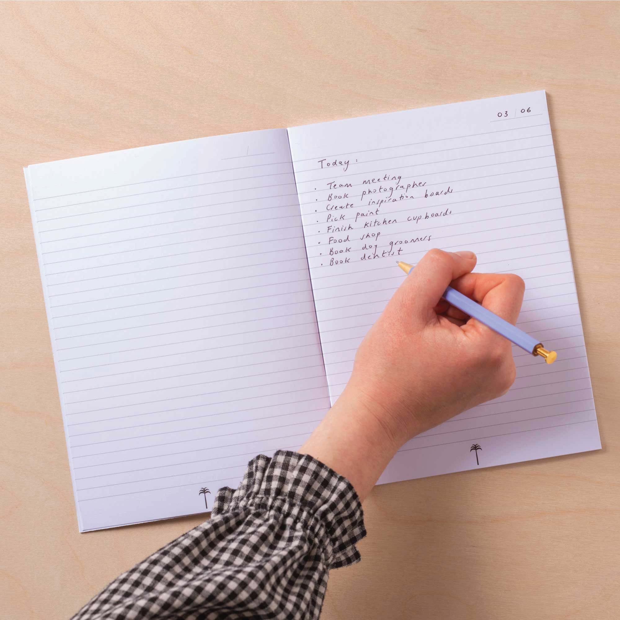 Good Notebook A5 Cobalt Check Notebook – Cool & Crisp | Good Tuesday