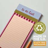 To Do List Pad | Berry Stripe