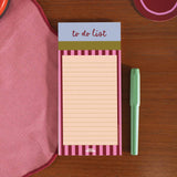 To Do List Pad | Berry Stripe