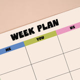 Magnetic Couples Weekly Fridge Planner A4 - Better Together