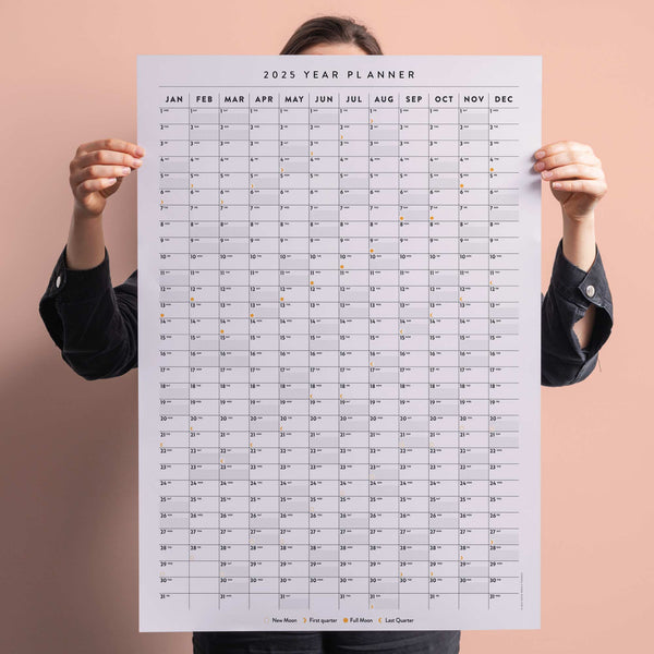 2025 Year Wall Planner | Portrait | Black & White Minimalist– Good Tuesday 2025-year-wall-planner-portrait-black-white-minimalist-good-tuesday