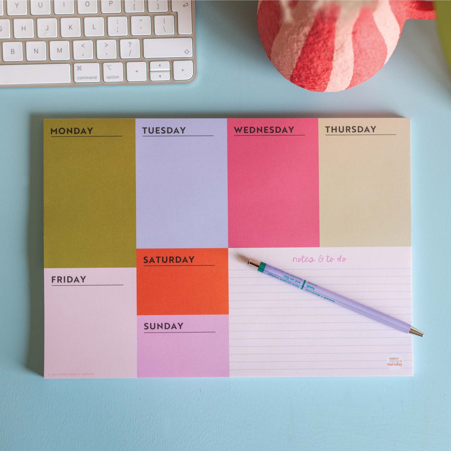 A4 Weekly Planner Pad Block My Life