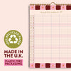 Plastic-free packaging and recycled paper details