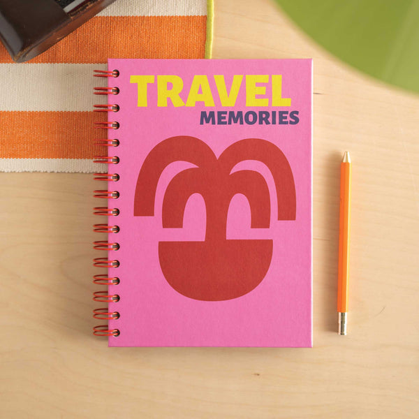 A5 Bold Escapes Travel Journal – Colourful Travel Notebook, Trip Memory Book, Adventure Log, 100% Recycled Paper, UK Made