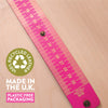 30cm Ruler. Recycled Leather Ruler. Handmade in the UK.