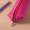 colourful pencil case. recycled leather. handmade in the UK.