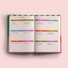 2025 week to view planner. annual diary. 100% recycled paper. made in the UK.