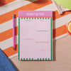 a5 shopping list. magnetic shopping list. cabana. tropical.