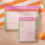 Cabana Stripe Shopping List & Meal Planner Set