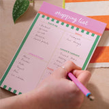 Cabana Stripe Shopping List & Meal Planner Set