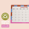 Retro-inspired pattern detail with bold Mediterranean colour scheme. Recycled Paper.