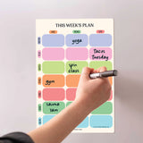 Magnetic Couples Weekly Fridge Planner A4 | Citrus Splash