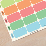 Magnetic Couples Weekly Fridge Planner A4 | Citrus Splash