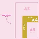 Magnetic Couples Weekly Fridge Planner A4 | Citrus Splash