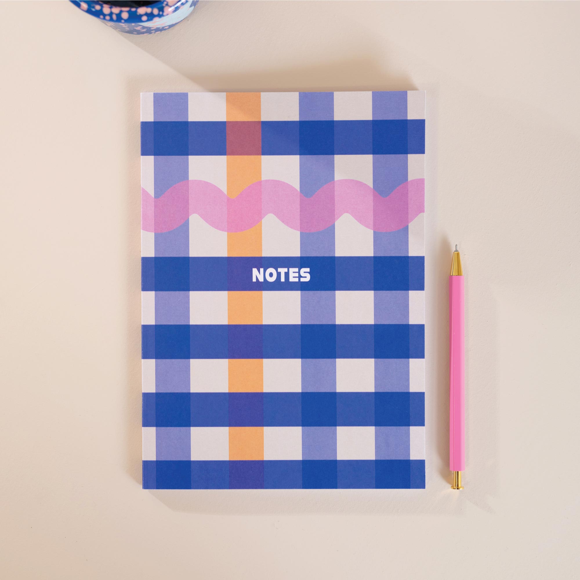 Chek Note Book A5 Cobalt Check Notebook – Cool & Crisp | Good Tuesday