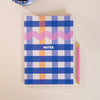 a5 lined notebook. 100% recycled paper notebook. made in the UK. bold, colourful, floral