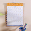 2025 colourful and compact calendar. recycled paper. made in the UK.