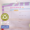 september start kids calendar. for children with two homes.