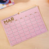 undated calendar. start any month. landscape planner. hanging calendar.