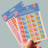 Corner and Dots Planner Stickers – Colourful, customisable stickers for calendars, diaries, and bullet journals. Made from 100% recycled, biodegradable paper.