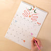 2025 calendar. A4 planner. western inspired. cowboys. cowboy boots. recycled paper calendar. stationery made in the UK.