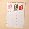 2025 calendar. A4 planner. western inspired. cowboys. cowboy boots. recycled paper calendar. stationery made in the UK.