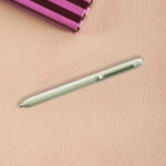 Faber-Castell Avori ballpoint pen. Fresh Breeze, light green. Blue ink. 