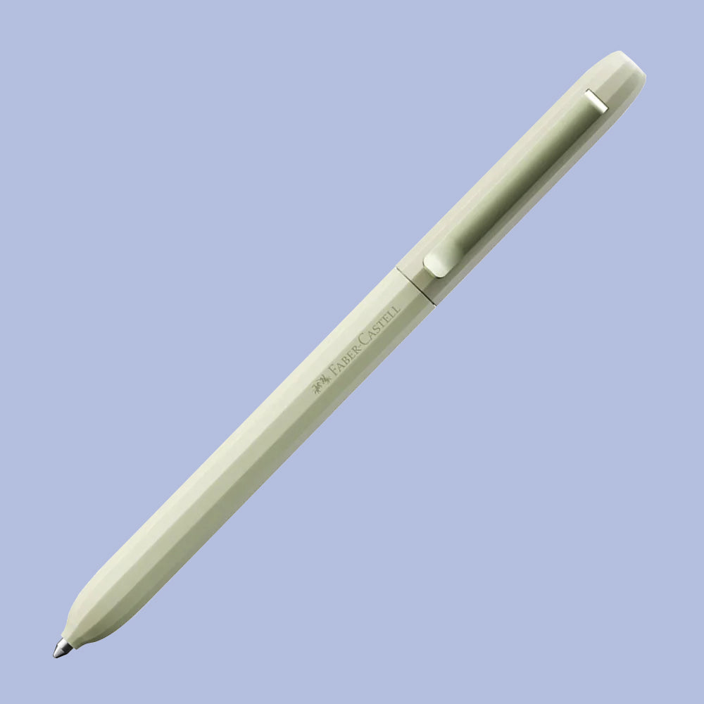 Faber-Castell Avori ballpoint pen. Fresh Breeze, light green. Blue ink. 