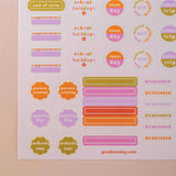 Family Calendar Stickers