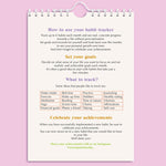 Monthly habit tracker notebook