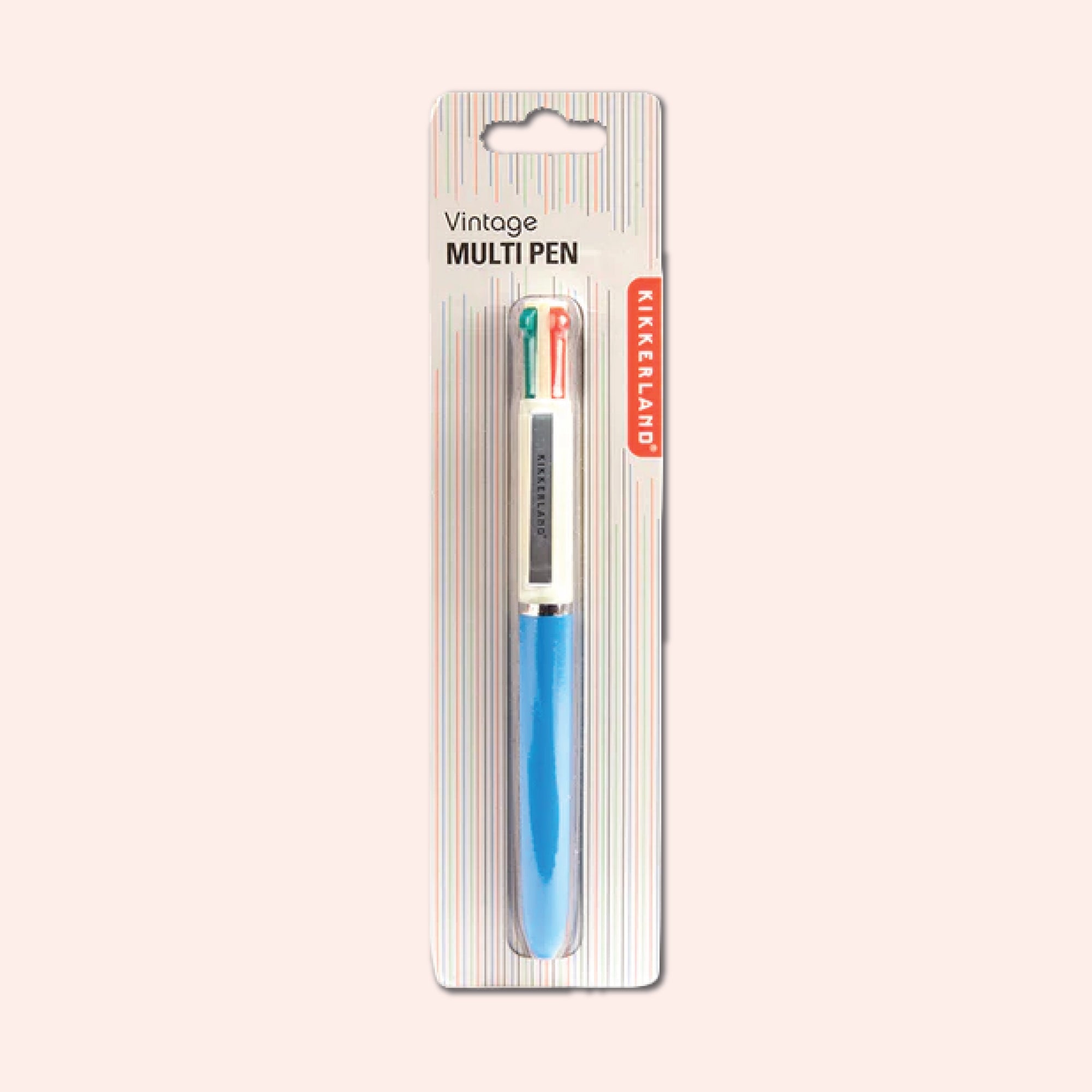Kikkerland multicolour vintage pen in Blue, sold at Good Tuesday