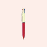 Kikkerland multicolour vintage pen in Red, shown in close-up