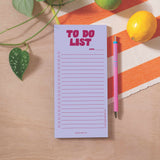 Notepad. Lilac & Plum 'to-do list'. 