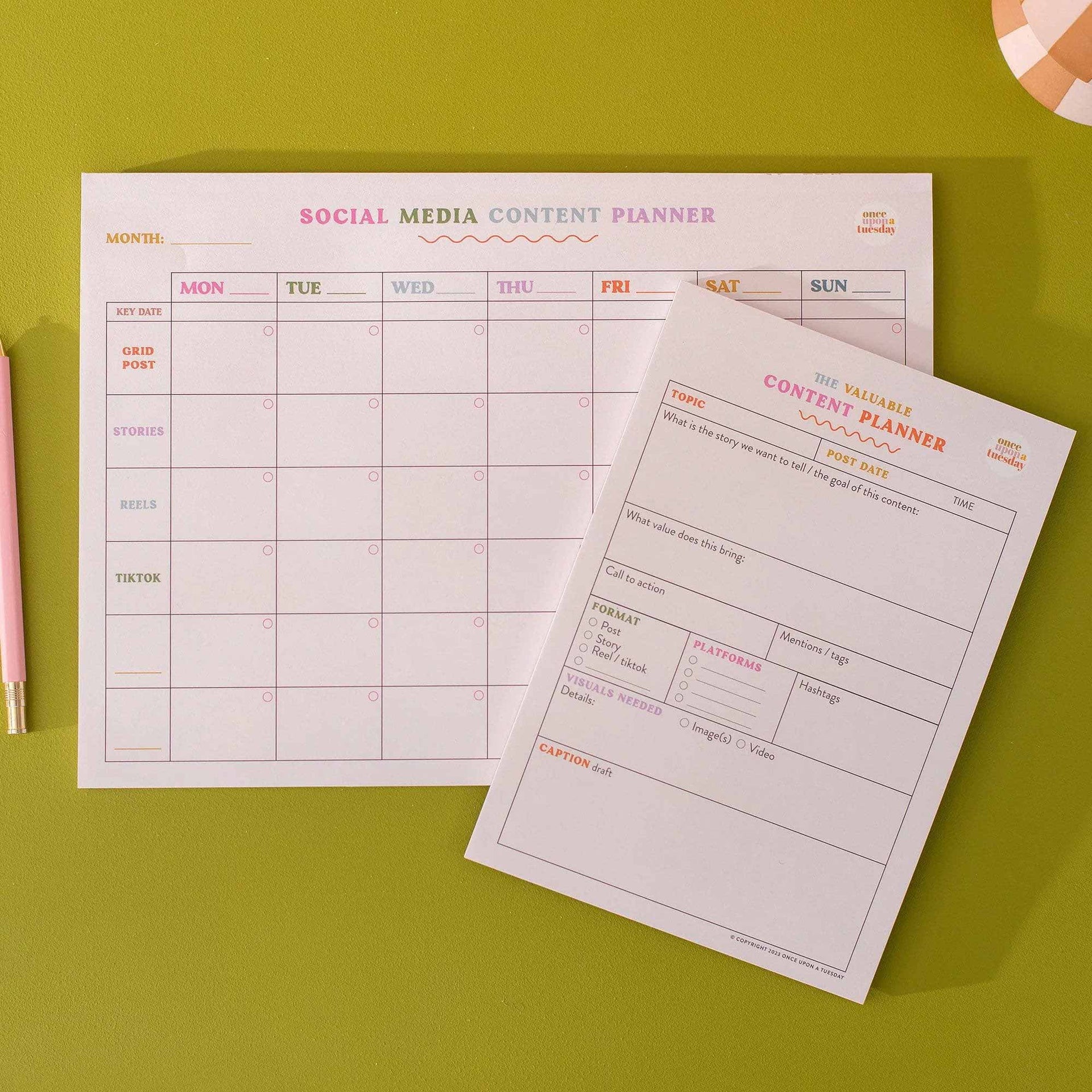 Ultimate Social Media Planning Kit Colourful