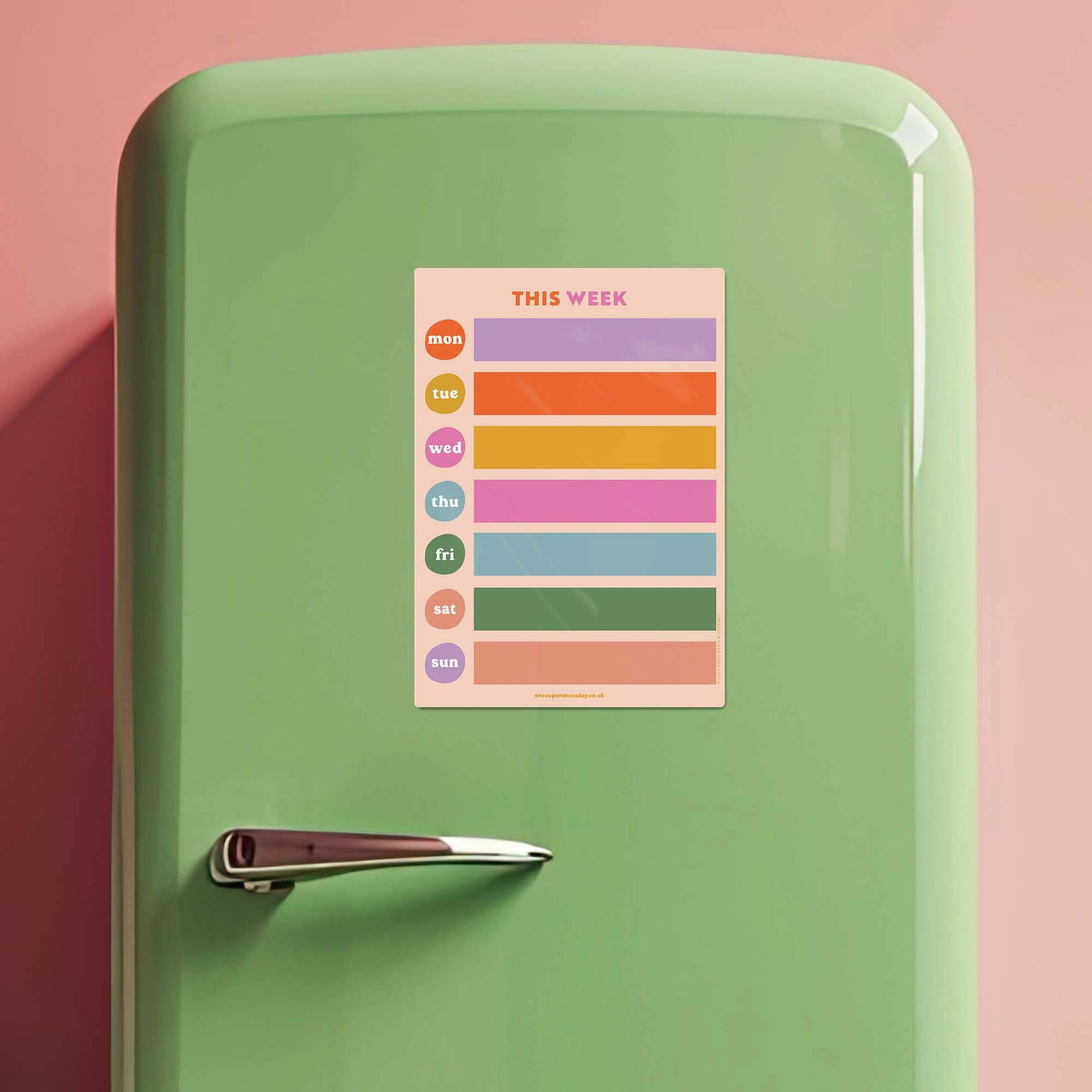 A4 Magnetic Block Weekly Planner Fridge Magnet Planner