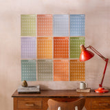 A4 Monthly Undated Wall Planner | 12 Pages | Surf