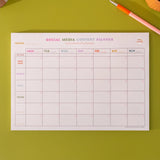 A4 Colourful Social Media WEEKLY Planner Pad